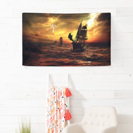 Wordt verzonden op Stormy Zee Spandoek (Insitu)