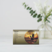 Wordt verzonden op Stormy Zee Visitekaartje (Staand voorkant)