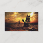 Wordt verzonden op Stormy Zee Visitekaartje (Achterkant)