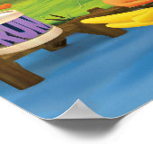 WordWorld Dancing Dog en Duck Poster (Hoek)