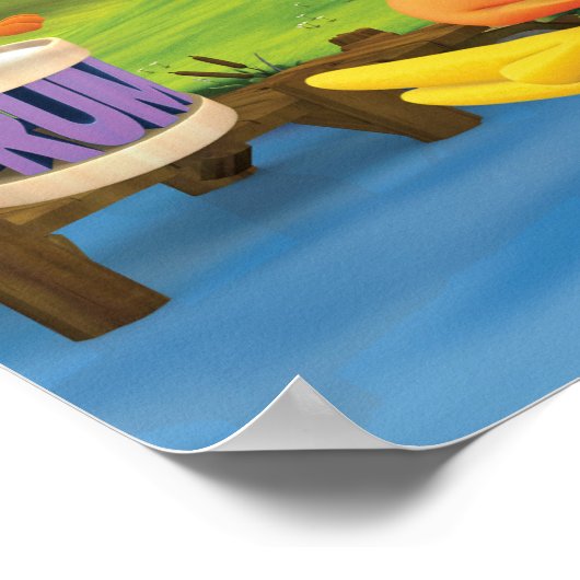 WordWorld Dancing Dog en Duck Poster (Hoek)