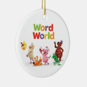 WordWorld-Ornament Keramisch Ornament (Rechts)