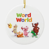 WordWorld-Ornament Keramisch Ornament (Voorkant)