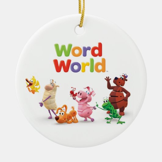 WordWorld-Ornament Keramisch Ornament (Voorkant)
