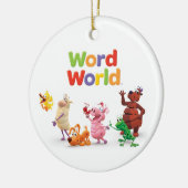 WordWorld-Ornament Keramisch Ornament (Links)