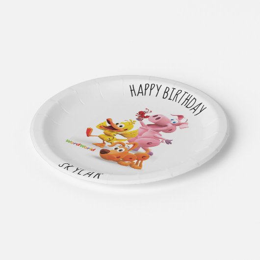 WordWorld Personalized Party Bord (Gekanteld)