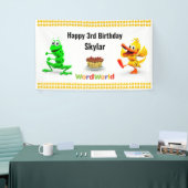 WordWorld  verjaardagstanner Spandoek (Beurs)