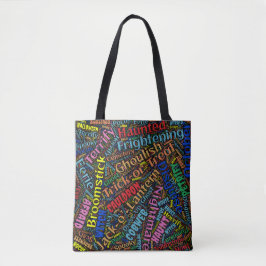 Wordy Halloween Tote Bag