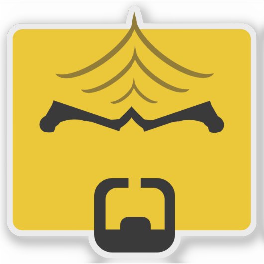 Worf Vinyl Sticker (Voorkant)