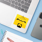 Worf Vinyl Sticker (Laptop met iPhone)
