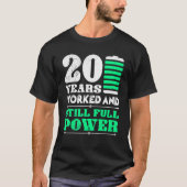 Work Anniversary 20 Years Of Company Anniversary T-shirt (Voorkant)