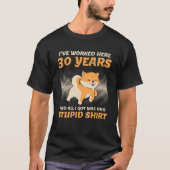 Work Anniversary 30 Years Service Anniversary T-shirt (Voorkant)