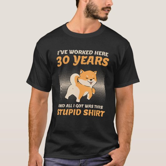 Work Anniversary 30 Years Service Anniversary T-shirt (Voorkant)