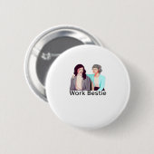 Work Beast Classic Ronde Button 5,7 Cm (Voorkant /achterkant)