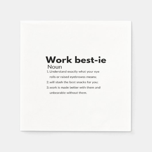 Work Bestie Box Servet (Voorkant)