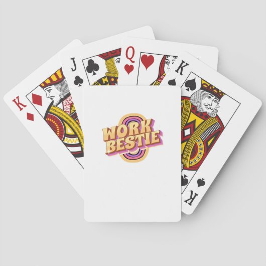 Work Bestie Classic Pokerkaarten (Achterkant)