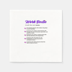 Work Bestie Definition Classic Viral Servet