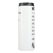 Work Bestie Ice Coffee Cup, Work Bestie Gift, Emot Thermosbeker (Achterkant)