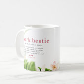 Work Bestie | Monogram Kantoorgenoot Koffiemok (Voorkant links)