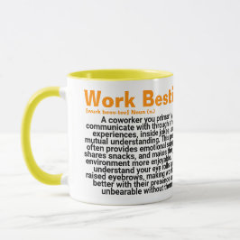 Work Bestie Quote Gift | collega Mok