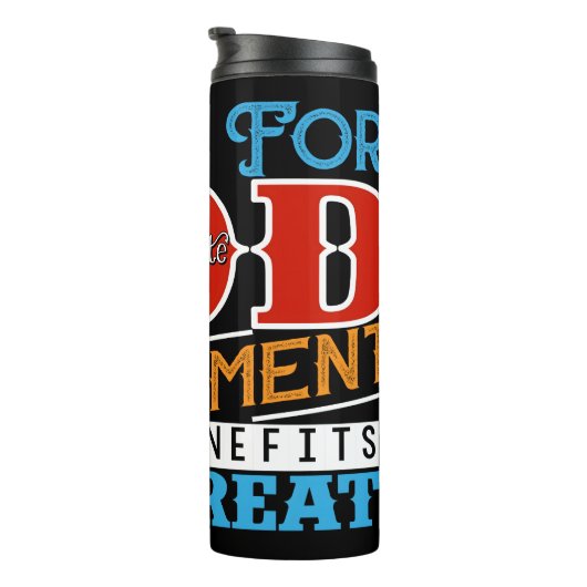 Work For God Great Benefits Thermosbeker (Geroteerd rechts)