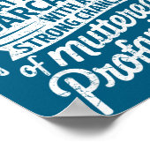 Work Forecast Scattered Sarcasm Employees Humor Qu Poster (Hoek)