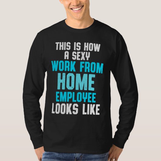 Work From Home Flag Remote Working Employee T-shirt (Voorkant)