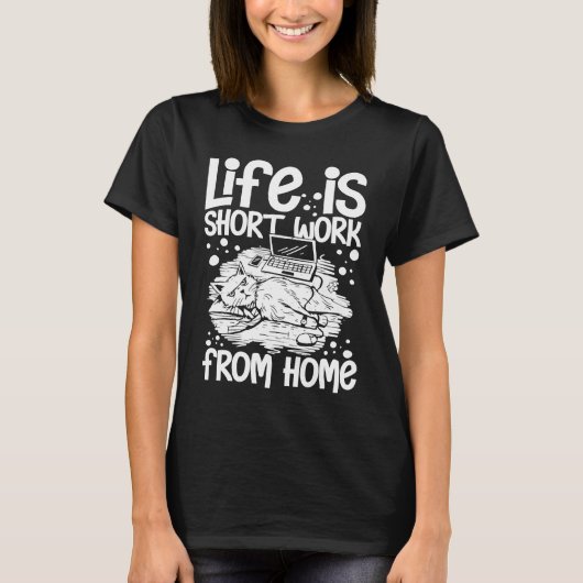 Work From Home Office Job Ideas Business Online De T-shirt (Voorkant)