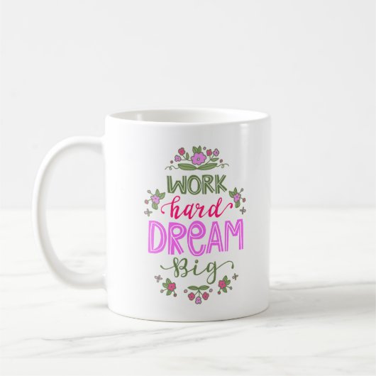 WORK HARD DREAM BIG KOFFIEMOK (Links)