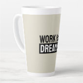 Work Hard Dream Big Motivational Inspirational Latte Mok (Linkerhoek)