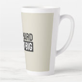 Work Hard Dream Big Motivational Inspirational Latte Mok (Rechts)