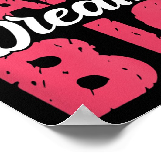 Work Hard Dream Big Motivational Insration Encoura Poster (Hoek)