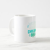 Work Hard Dream Grote Mok – Motivatie koffiebeker (Voorkant links)