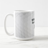 Work Hard Golf Hard Monogram Initial Retro Style Koffiemok (Links)