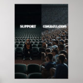 Work Hard Hustle Motivatie Poster (Voorkant)