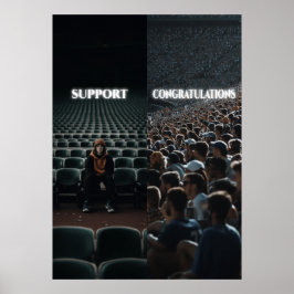 Work Hard Hustle Motivatie Poster