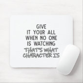 Work Hard In Silence Inspirational Character Quote Muismat (Met muis)