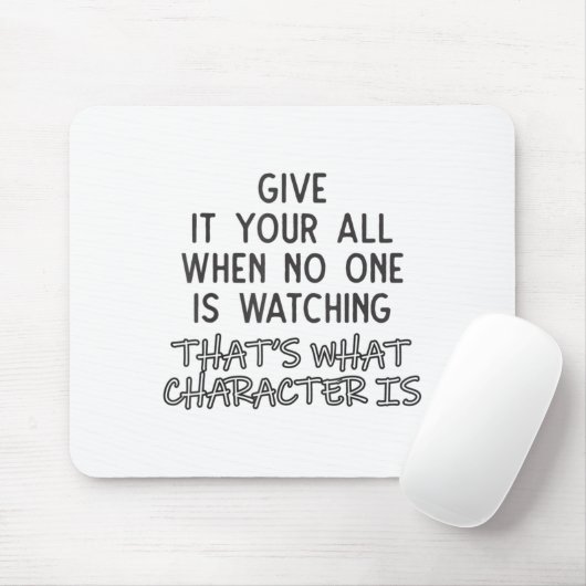 Work Hard In Silence Inspirational Character Quote Muismat (Met muis)