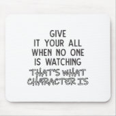 Work Hard In Silence Inspirational Character Quote Muismat (Voorkant)