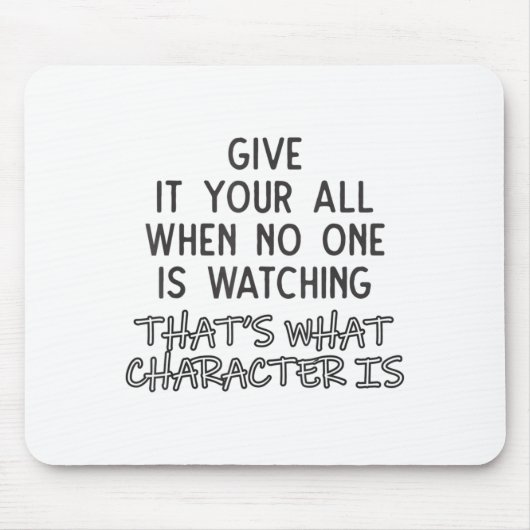 Work Hard In Silence Inspirational Character Quote Muismat (Voorkant)