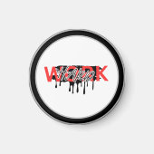 Work Hard Motivational  Magneet (Voorkant)