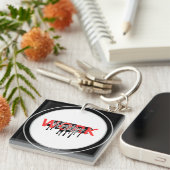 Work Hard Motivational Sleutelhanger (Voorkant Rechts)