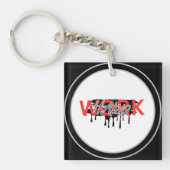 Work Hard Motivational  Sleutelhanger (voorkant)