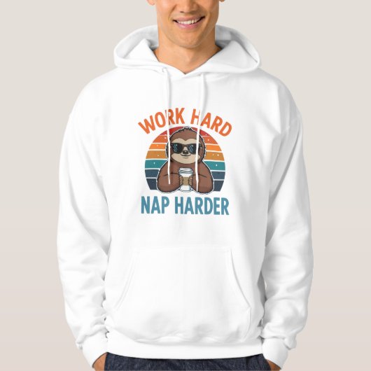 Work Hard Nap Harder Shirt (Voorkant)