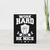 Work Hard Quotes Insration Motivational Saying  Kaart (Voorkant)