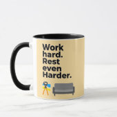 Work Hard Rest Even Harder Minimal Quote Design Mok (Links)