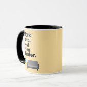 Work Hard Rest Even Harder Minimal Quote Design Mok (Voorkant links)