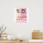 work hard towards goals Wall art Poster (Keuken)