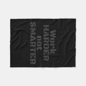 Work Harder Not Smarter Sarcastic Stud People Fleece Deken (Voorkant (Horizontaal))