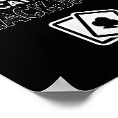 Work Is For People Who Can't Play Blackjack Poster (Hoek)